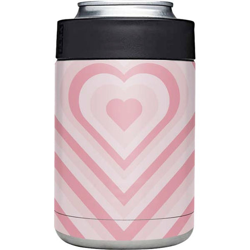 Pink Heart Pattern Yeti Colster Can Insulator Skin