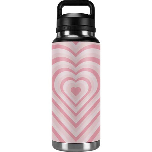 Pink Heart Pattern YETI Rambler 36oz Bottle Skin