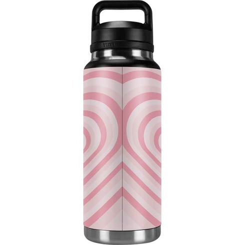 Pink Heart Pattern YETI Rambler 36oz Bottle Skin