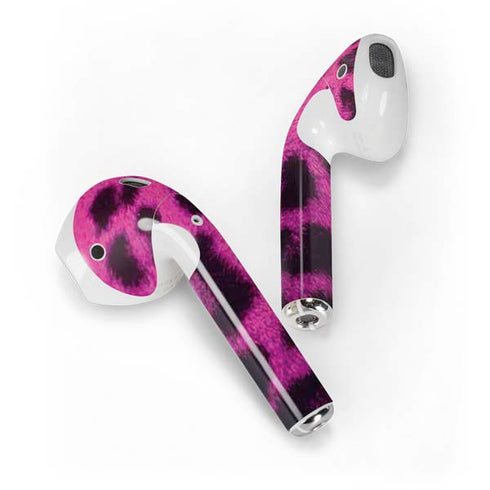 Pink Leopard Spots Apple AirPods Skin