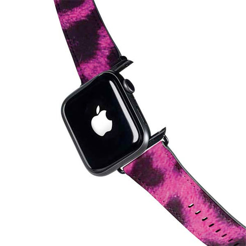 Pink Leopard Spots Apple Watch Band 42-44mm