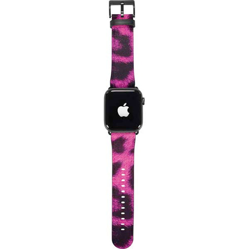 Pink Leopard Spots Apple Watch Band 42-44mm