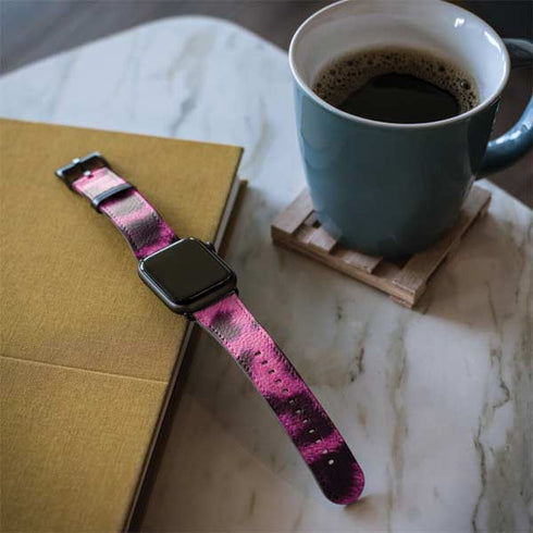 Pink Leopard Spots Apple Watch Band 42-44mm