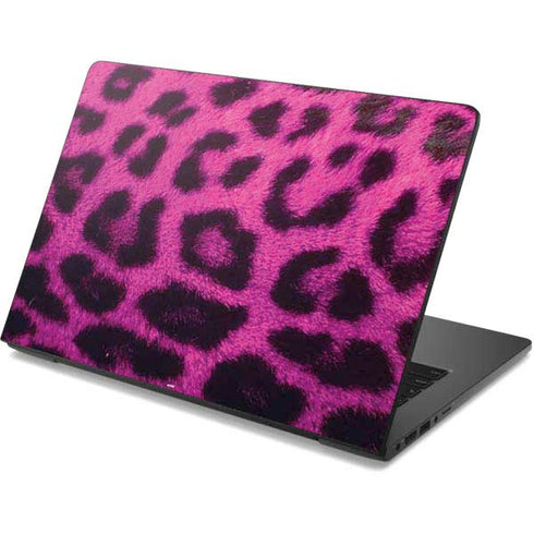 Pink Leopard Spots Dell Chromebook Skin