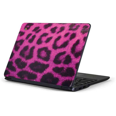 Pink Leopard Spots Samsung Chromebook Skin