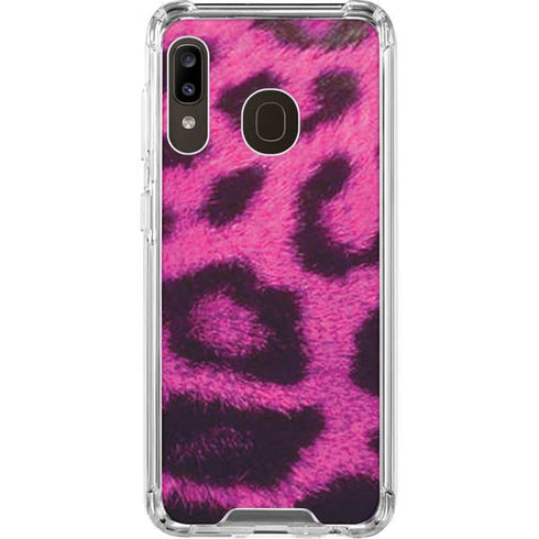 Pink Leopard Spots Galaxy A30 Clear Case
