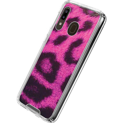 Pink Leopard Spots Galaxy A30 Clear Case