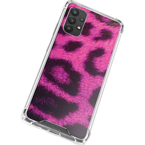 Pink Leopard Spots Galaxy A32 5G Clear Case