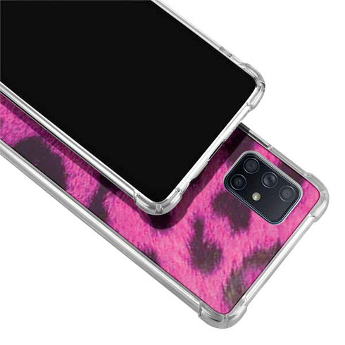 Pink Leopard Spots Galaxy A51 5G Clear Case
