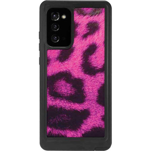 Pink Leopard Spots Galaxy Note20 5G Waterproof Case