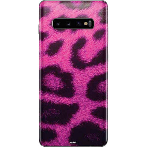 Pink Leopard Spots Galaxy S10 Plus Skin