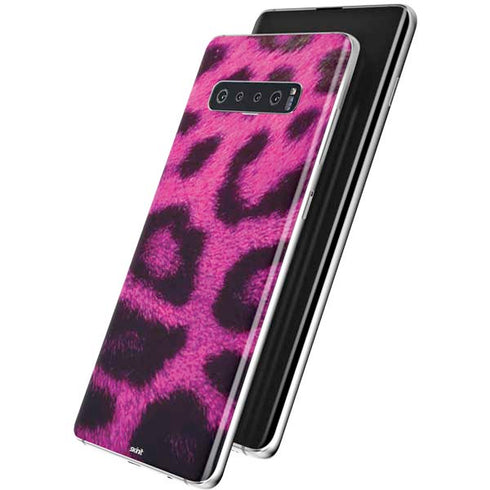 Pink Leopard Spots Galaxy S10 Plus Skin