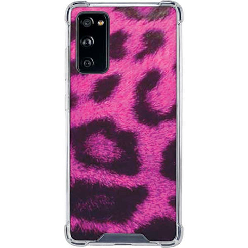 Pink Leopard Spots Galaxy S20 FE Clear Case