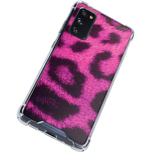 Pink Leopard Spots Galaxy S20 FE Clear Case