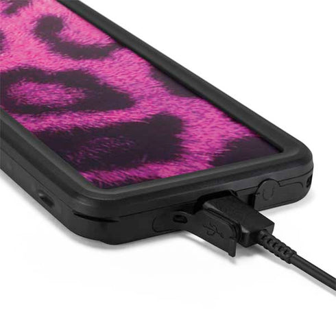 Pink Leopard Spots Galaxy S20 Plus Waterproof Case