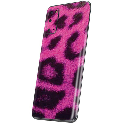 Pink Leopard Spots Galaxy S20 Skin