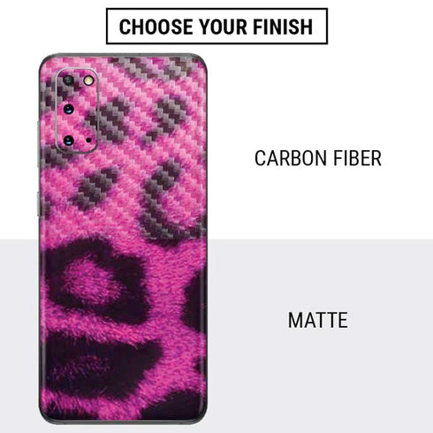 Pink Leopard Spots Galaxy S20 Skin