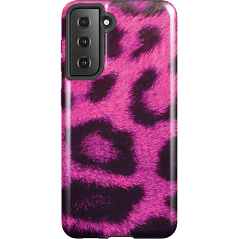 Pink Leopard Spots Galaxy S21 5G Pro Case