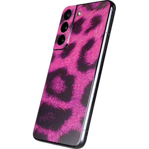 Pink Leopard Spots Galaxy S22 Skin