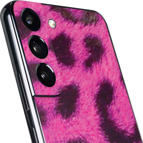 Pink Leopard Spots Galaxy S22 Skin