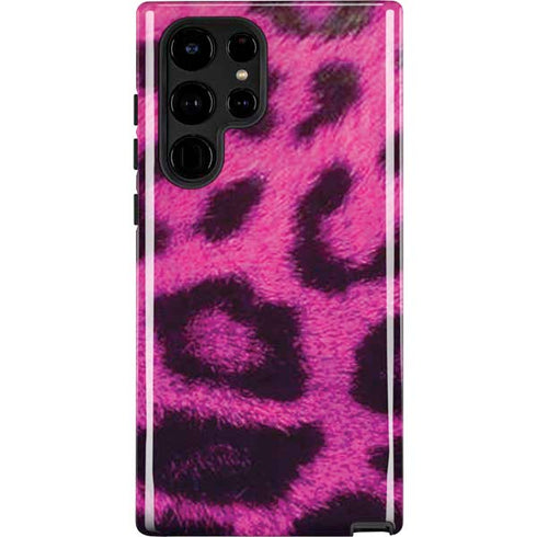 Pink Leopard Spots Galaxy S22 Ultra Pro Case