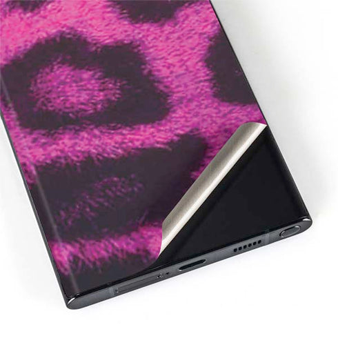 Pink Leopard Spots Galaxy S22 Ultra Skin