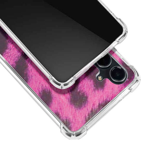 Pink Leopard Spots Galaxy S23 FE Clear Case