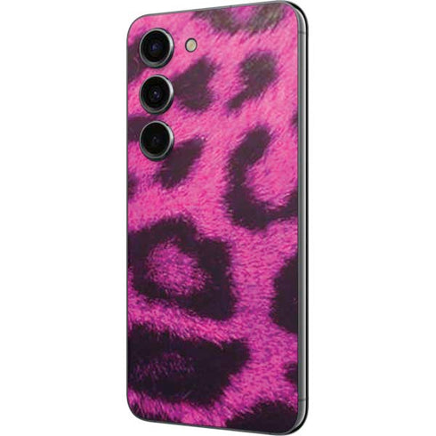 Pink Leopard Spots Galaxy S23 Skin