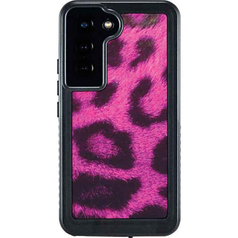Pink Leopard Spots Galaxy S23 Waterproof Case