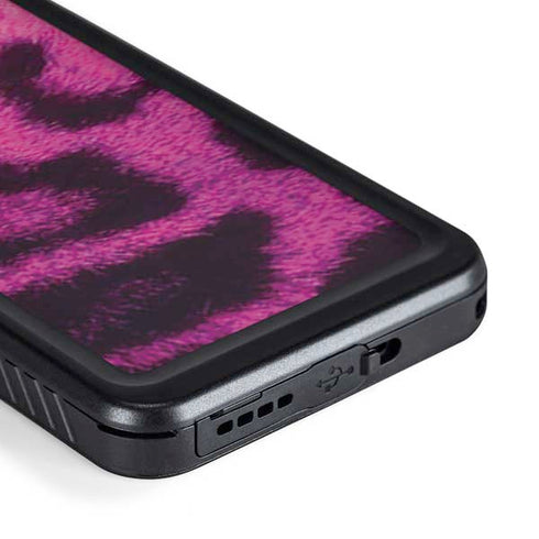 Pink Leopard Spots Galaxy S23 Waterproof Case