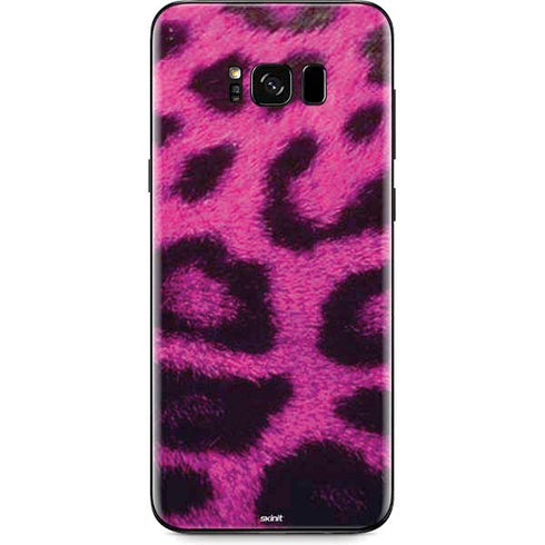 Pink Leopard Spots Galaxy S8 Skin