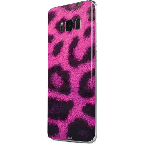 Pink Leopard Spots Galaxy S8 Skin