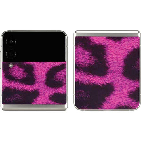 Pink Leopard Spots Galaxy Z Flip3 5G Skin