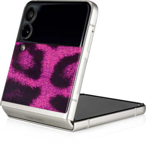 Pink Leopard Spots Galaxy Z Flip3 5G Skin