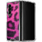 Pink Leopard Spots Galaxy Z Fold4 5G Clear Case