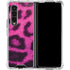 Pink Leopard Spots Galaxy Z Fold4 5G Clear Case