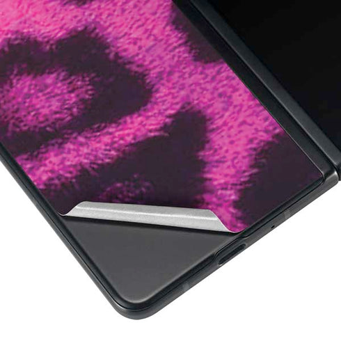 Pink Leopard Spots Galaxy Z Fold4 5G Skin