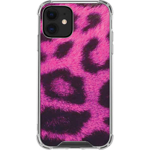 Pink Leopard Spots iPhone 12 Mini Clear Case