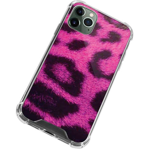 Pink Leopard Spots iPhone 12 Pro Clear Case