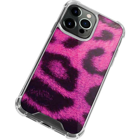 Pink Leopard Spots iPhone 13 Pro Max Clear Case