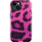 Pink Leopard Spots iPhone 14 Plus Impact Case