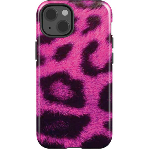 Pink Leopard Spots iPhone 15 Impact Case