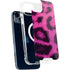 Pink Leopard Spots iPhone 14 Plus MagSafe Case