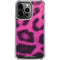 Pink Leopard Spots iPhone 14 Pro Clear Case