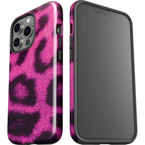Pink Leopard Spots iPhone 14 Pro Impact Case