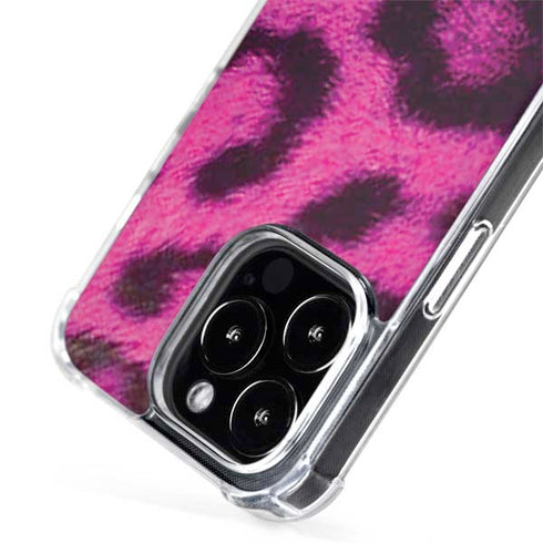 Pink Leopard Spots iPhone 14 Pro Max MagSafe Case