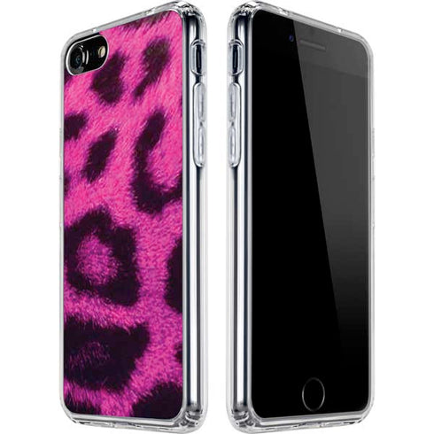Pink Leopard Spots iPhone SE (2nd & 3rd Gen) Clear Case