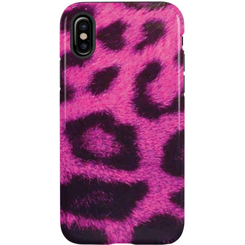 Pink Leopard Spots iPhone X Pro Case