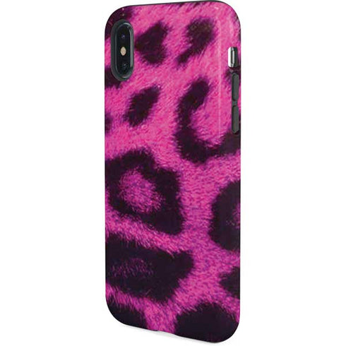 Pink Leopard Spots iPhone X Pro Case