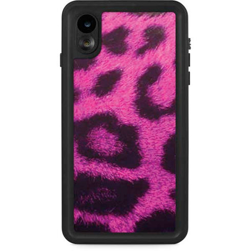 Pink Leopard Spots iPhone XR Waterproof Case